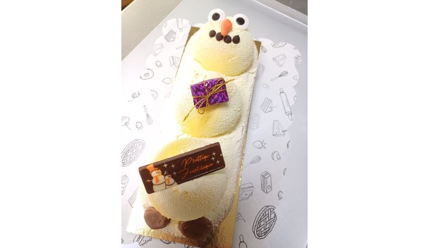 Sneeuwpop Vlegel (slof) Champagne/stoofpeer)